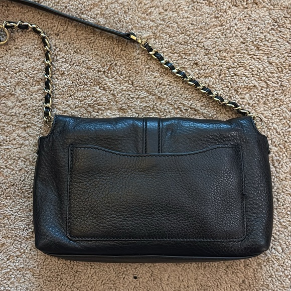 Tory Burch Black Gold Hardware Leather Crossbody Bag - Picture 3 of 6